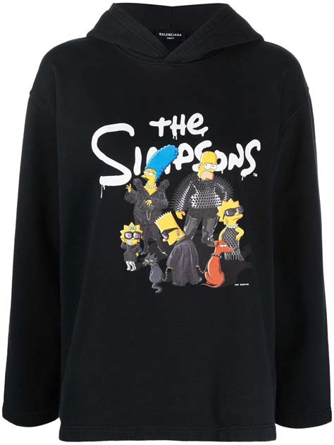 balenciaga simpsons hoodie